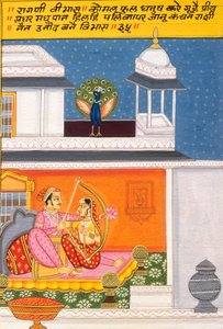 紙に細密画、ラギニ・ヴィバス、ナトドワラ・スクール 作： School Indian