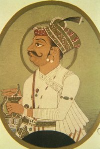 インド、ラジャスタン州、ビーカーネール、ラオ・ビカージ・ルーラーの絵画 作： School Indian