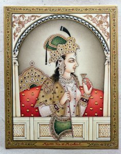 アルジュマンド・バヌ・ベグム（1631年没）の肖像 ムムターズ＝イ・マハル 作： School Indian