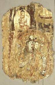トリムルティ・シヴァ バラワステ 7～8世紀頃（壁画） 作： School Indian
