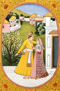ヒンズー教の月、ファグン（インド）の年間カレンダーの絵と絵画 作： School Indian