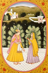 ヒンズー教の月、マガ（インド）の年カレンダー絵と絵画 作： School Indian