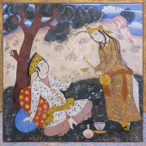 チェヘル ソトゥーン パレス、エスファハーン、イランでフレッシュ 作： School Iranian