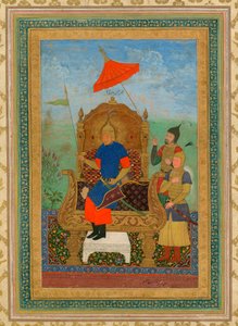 Tamerlane の肖像 (1336-1405) (または Timur Lang、「Timur the lame」) - Timur Khan by Anonymous / Private Collection / ca 1625 / Iran / Guache on paper / Portrait / 43.7x30.7