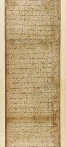 追加。 5412、パート 2、ラヴェンナからの売却証書、572 年 6 月 3 日 (パピルス)
