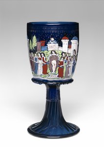 ゴブレット 1475年～1500年頃（ガラス、エナメル、金彩 作： School Italian