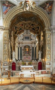 サンタ・マリア・デル・ポポロ教会の内観 15～17世紀 ローマ イタリア