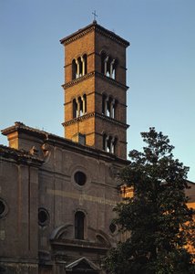 サン・シスト・ヴェッキオ教会の眺め（5～12世紀 作： School Italian