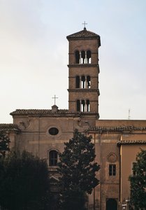 サン・シスト・ヴェッキオ教会の眺め（5～12世紀 作： School Italian