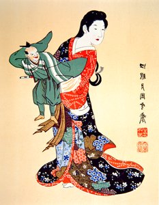 古い日本の文化-文楽の人形遣い 作： School Japanese