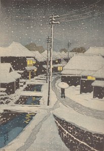 Noite de Neve (xilogravura) 作： School Japanese