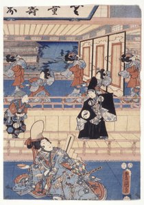 源氏（色木版画） 作： School Japanese