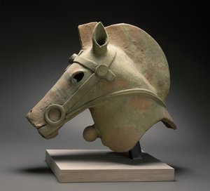 ハニワの馬、年代不明（赤土器 作： Japanese School