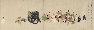 戦国絵物語 六波羅行幸 (戦国絵物語 六波羅行幸) - 無名作 紙本水彩・墨 五巻 作： School Japanese