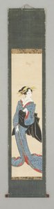 着物姿の立像 作： Japanese School