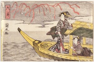 ボートに乗った二人の女性