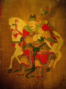 馬を連れた地獄の使者、麻巻の絵、朝鮮時代、クリー大韓民国、ソウル国立博物館