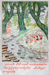 マハジャナカジャタカ。(エングレービング、1910年頃)