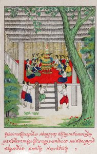 Suvana Sama Jakata.(エングレービング、1910年頃) 作： School Laotian