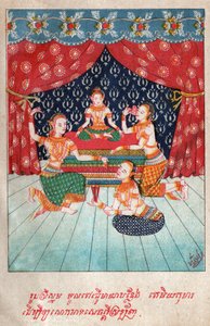 Temiya Jakata.(エングレービング、1910年頃) 作： School Laotian