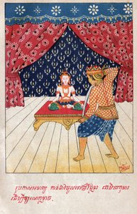 Temiya Jakata.(エングレービング、1910年頃) 作： School Laotian