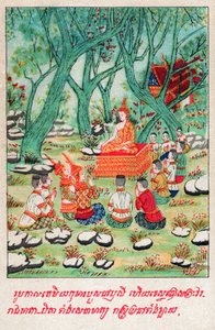 Temiya Jakata.(エングレービング、1910年頃) 作： School Laotian