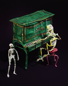 ミュージシャンとしての死者の日のフィギュア（張り子）（229287の詳細