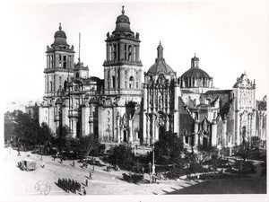 メキシコシティ・カテドラル（モノクロ写真） 作： School Mexican