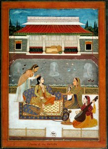 インドのお姫様が1740年のマグホール・スクールのミニチュア・トイレを持っている。