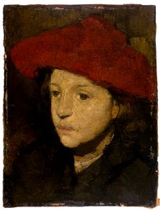 少年（木に油彩） 作： School Netherlandish