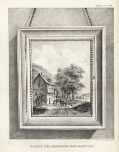 横長のフォトフレームに鍵を隠して収納するロッカー 作： School Netherlandish