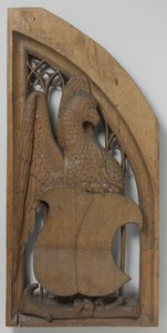 オルガンケースのパネル、c。 1510-20（多色の痕跡のあるオーク） 作： School Netherlandish
