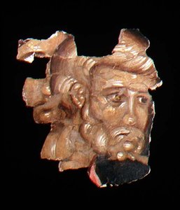 無名の聖人の頭部 14世紀後半（フレスコ画）