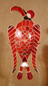 イーグル、アパヒダ2世の宝、移民時代、5〜6世紀（金とガーネット） 作： School Romanian