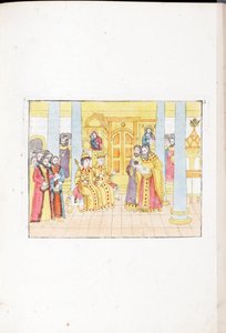 ロシアのミカエル 1 世の結婚式 (Michael Fiodorovitch Romanov 作： School Russian