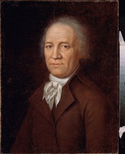 農夫アンドレイ・ボロトフ (1738-1833) の肖像画。 ロシアの巨匠による絵画、キャンバスに油彩、18 世紀後半。 国立歴史博物館、モスクワ。 作： School Russian