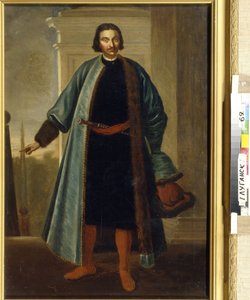 アニキタ・イワノビッチ・レプニン王子 (1668-1726) の肖像画。 (王子 A. I. レプニンの肖像)。 ロシアの軍人および政治家で、大北方戦争（1700年～1721年）で際立った活躍をし、その後リヴォニアの総督を務め、親密で熱烈だった