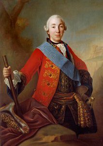 ピーター3世フェドロヴィッチ（1728-1762）の肖像 ロシア皇帝 18世紀のロシア派の絵画。1758年 サンクトペテルブルクエルミタージュ美術館