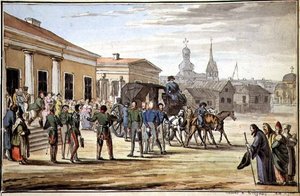 クラスノワに到着したロシア軍兵士 作： School Russian