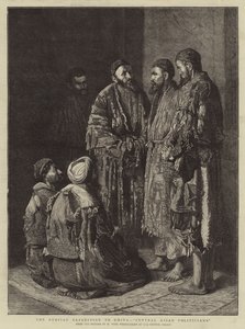 ロシアのヒヴァ遠征、「中央アジアの政治家たち」（エングレービング 作： School Russian