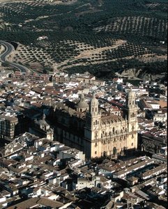 ハエン大聖堂の航空写真（写真） 作： School Spanish