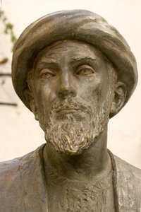モーゼ・マイモニデス（1135-1204）の頭部（ブロンズ）（237390のディテール