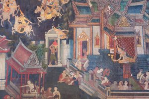 王爺の宮殿、ブッディサワン礼拝堂の壁画（絵画）