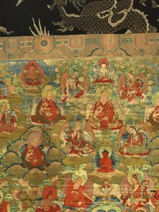 サードパンチェンラマロサンペンデンイェシェの詳細（布にガッシュ） 作： School Tibetan