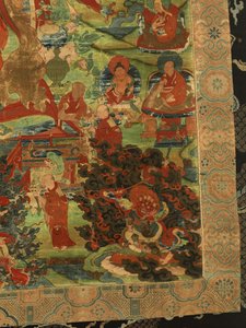 サードパンチェンラマロサンペンデンイェシェの詳細（布にガッシュ） 作： School Tibetan