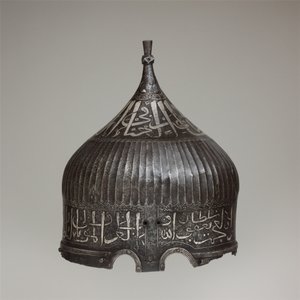 ターバン・ヘルメット 1478-90年頃（スチール、鉄、銀