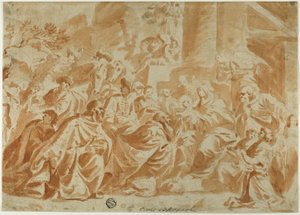 魔術師の崇拝 作： School of Peter Paul Rubens
