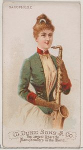 サックス、デューク ブランドのシガレット用楽器シリーズ N82、1888 年、1888 年。 作： Schumacher and Ettlinger