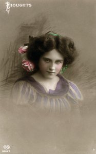 「思考」、c1890-1910。 作： Schwerdffeger and Co