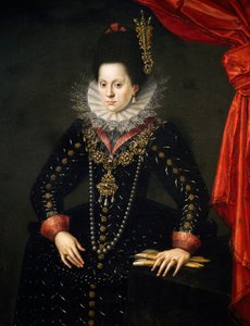 バイエルン公爵夫人、ロレーヌ公エリザベートの肖像 作： Scipione (1550 98) Pulzone